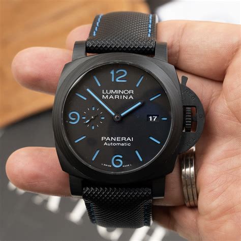 panerai luminor carbotech 44mm|panerai luminor marina review.